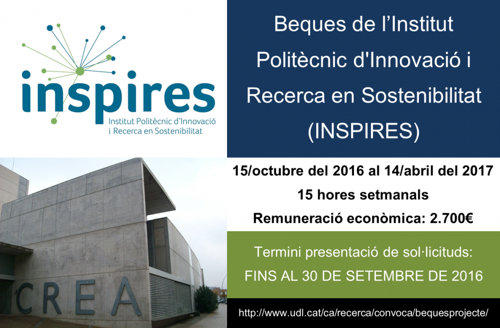 Beques INSPIRES 2016-17