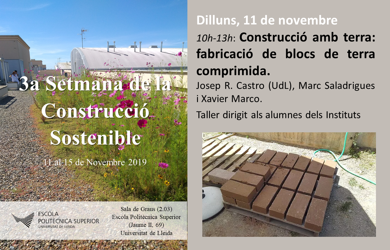 3a setmana construcció sostenible - construccio amb terra