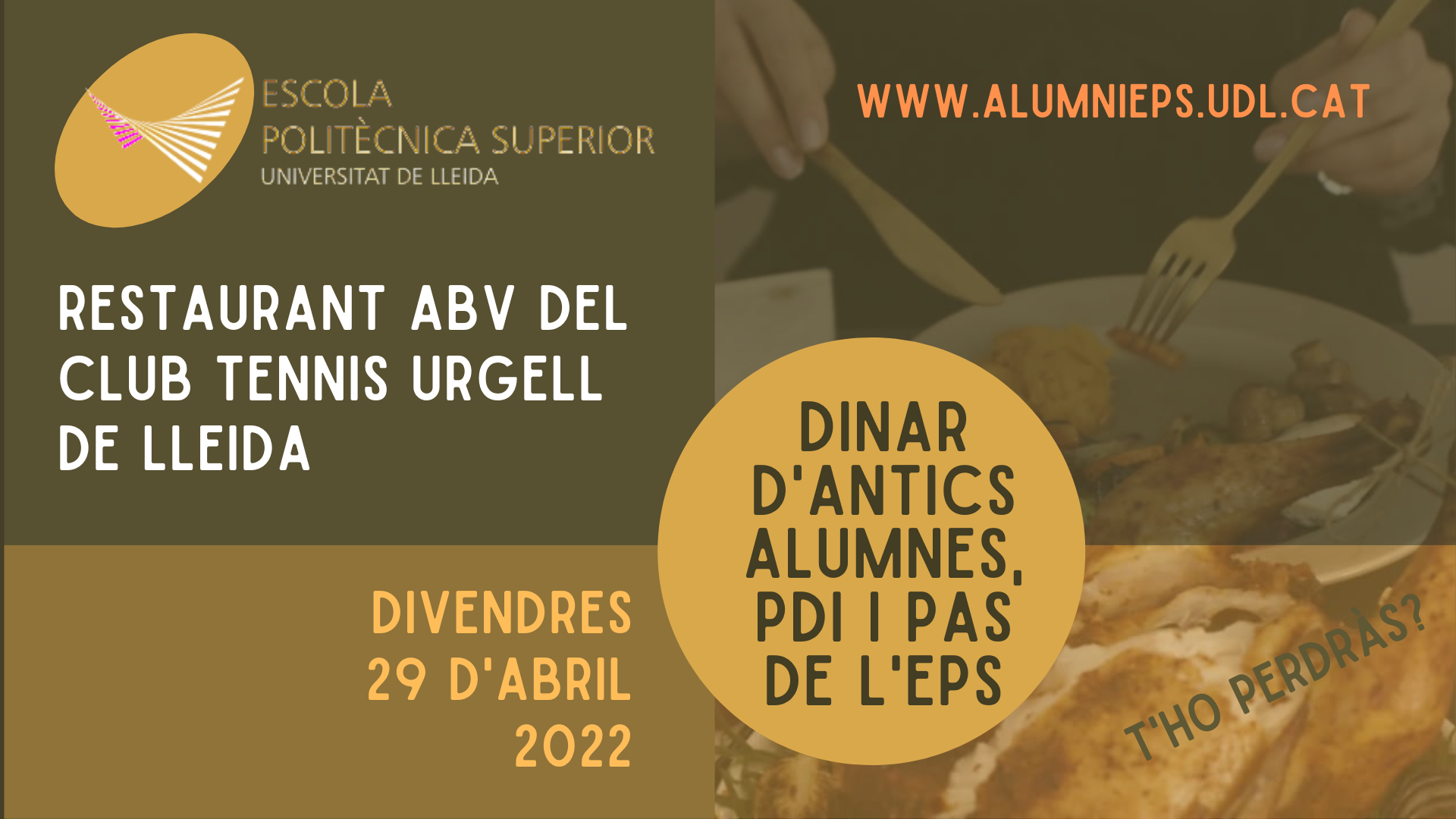 DINAR D'ANTICS ALUMNES, PDI I PAS DE L'EPS