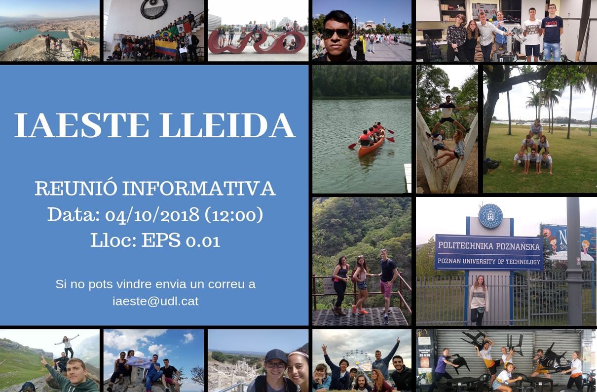 Reunió informativa IAESTE 2018