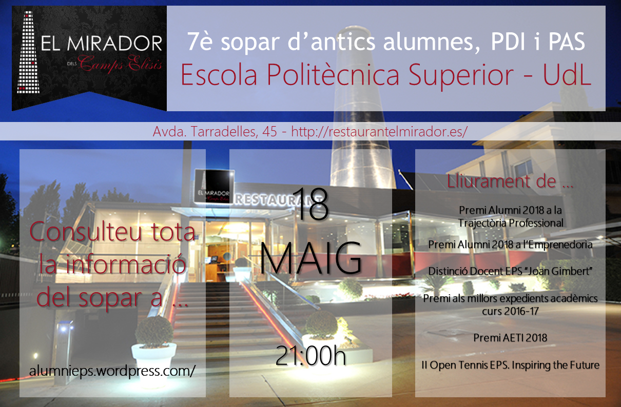 Sopar Alumni 2018