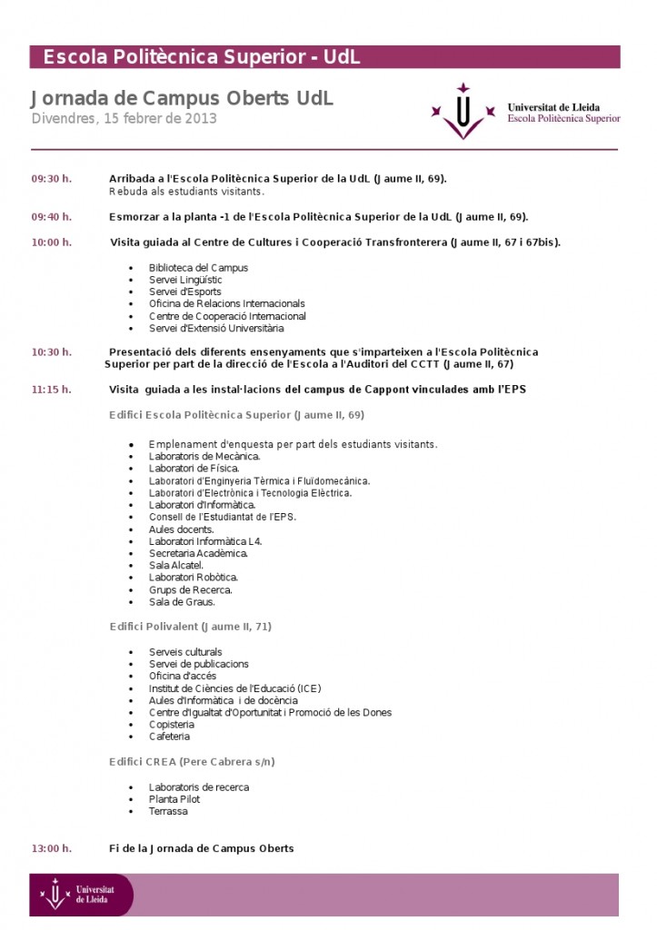 Programa JCO EPS 2013