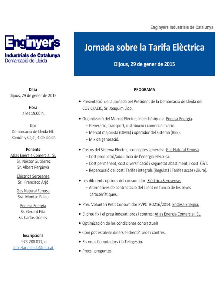 tarifa electrica