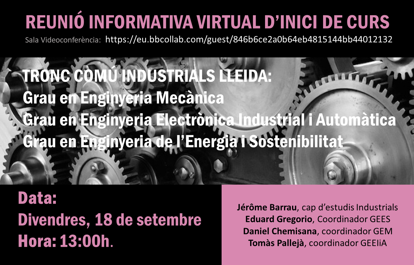 reunió inici curs industrials